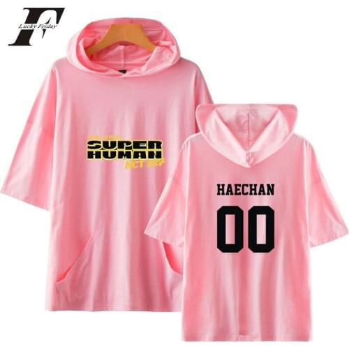 NCT 127 Korean KPOP T shirt women men Summerr Hooded Tshirts 2019 cotton O Neck Short Sleeve Loose Hip Hop T-shirt