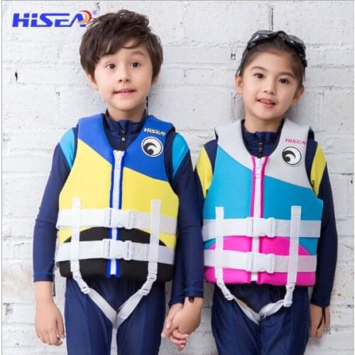 Hisea Neoprene Child Life Vest Jacket Lifejacket Toddler Baby Boys Girls Youth Float Swimming Buoyancy Device