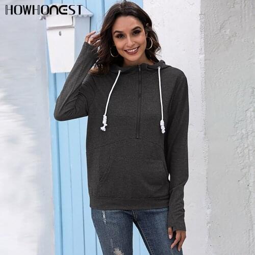 HOWHONEST Womens Autumn Hoodies