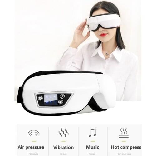 6D Airbag Massage Eye Massager Hot Compress Relieve Fatigue Eye Care Instrument Bluetooth Music Vibration Massage Eyes Protector
