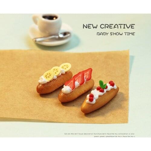 Miniature Simulation Bread 1:12 Breakfast Snack Dessert Toys Dollhouse