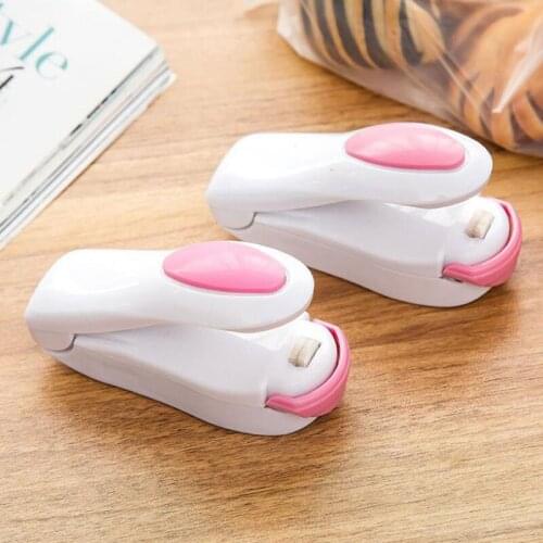 Mini Foil Sealer Portable Bag Clips Home Electric Heat Sealing Machine Ceramic Snacks Vacuum Sealer for Packing Plastic Bag Clip