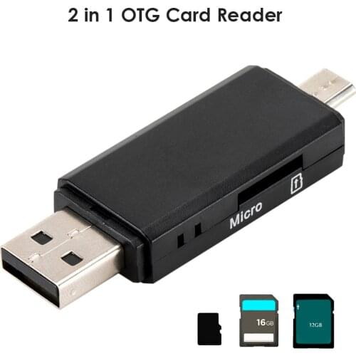 Multi-Function USB 2.0 Micro USB SD TF Adapters Micro USB OTG Cable Adapters 2 in 1 OTG Memory Cards Readers