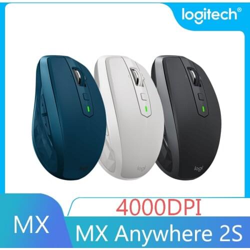 Logitech MX Anywhere 2S 2.4GHz Wireless Mouse 4000DPI Rechargeable Bluetooth Gaming Mice Dual Connection Mouse Multi-Device Top