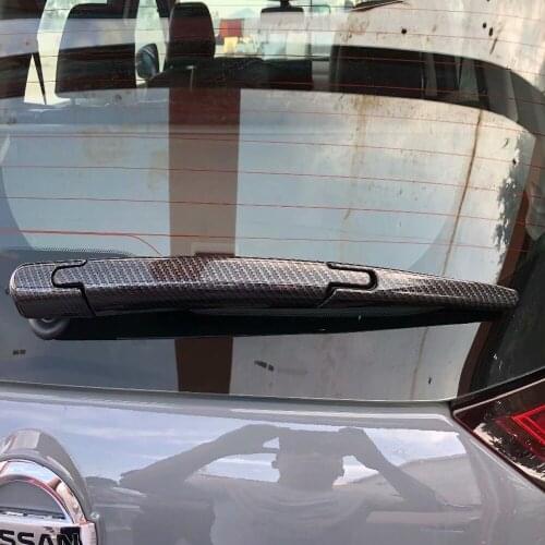 For Nissan Rogue X-Trail T33 2021 2022 ABS Carbon Fiber Car Rear Wiper Trim Cover Window Wiper Stickers Car Styling Decoration