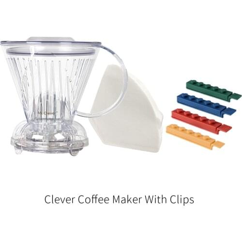 2-4/4-7 Cups Coffee Immersion Dripper Clever Coffee Dripper Reusable for Travel or Home Use /Perfect for Pour Over Coffee