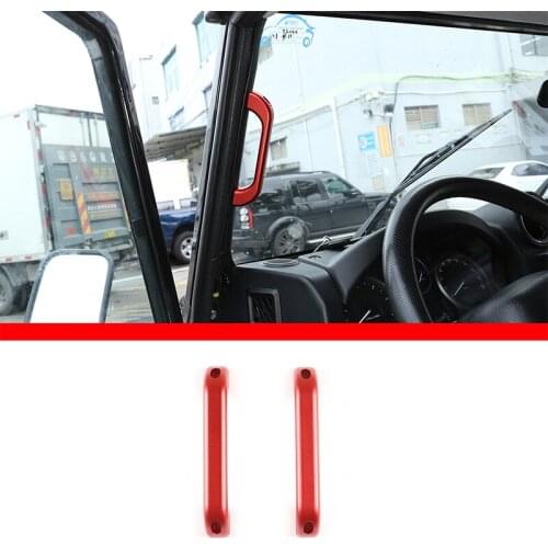 For Land Rover Defender 90 110 Aluminum Alloy Car A-pillar Handle Frame Decorative Strip interior details car accessories