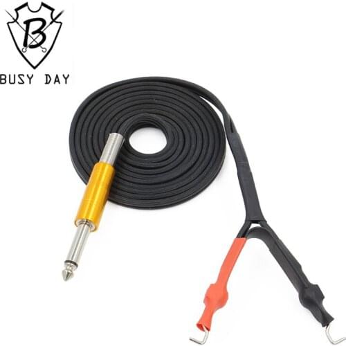 1.8m Spring Less Silicone Black Tattoo Clip Cord 100% Soft Silicone Tattoo Power Supply 5 Colors For Free Shipping