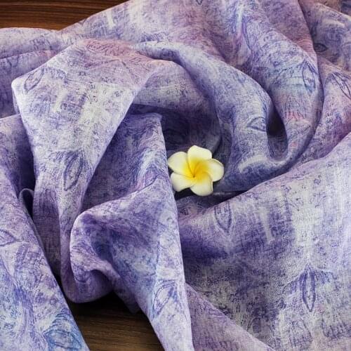 High grade Fragrant ramie printed cotton fabric Wedding Dress Tulle Skirt Material fabrics for patchwork kumas telas por metros