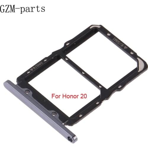GZM-parts 1 Piece For Huawei Honor 20 20 pro 20i 20S V20 dual SIM Card Tray Slot Holder Slot Adapter Replacement Part