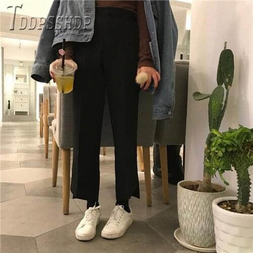 2020 Irregular Ankle Length Women Pants Spring Summer New Female Trousers