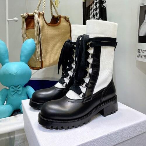 Elastic Socks Boots Women Chaussures Femme Lace-Up Platform Botines Fashion Brand Designer Ladies Shoes Leather Botas De Mujer