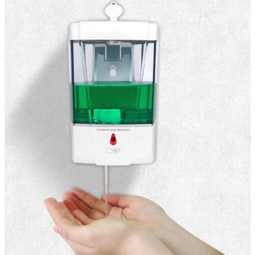 Zloog Auto Touchless Liquid Soap Dispenser 700ml Capacity Wall Mounted Intelligent Sensor Soap Dispenser for Kitchen Bathroom