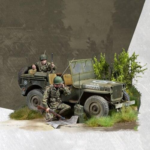1/35 Resin Figure Building Kit US Soldiers (No Car)