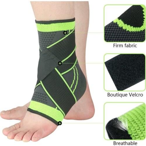 1 PC Ankle Weights Anklets Compression Strap Sleeves Support 3D Pressurized Anklet Brace Protector Badminton Safety Sport Goods