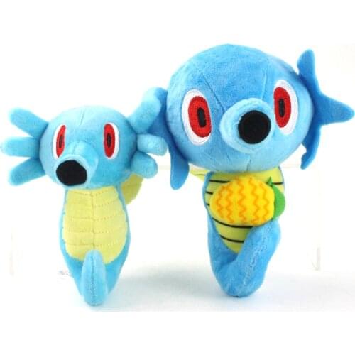 13-17cm 1pcs Retail Anime Cute Horsea Plush Doll Soft Stuffed Toys gift