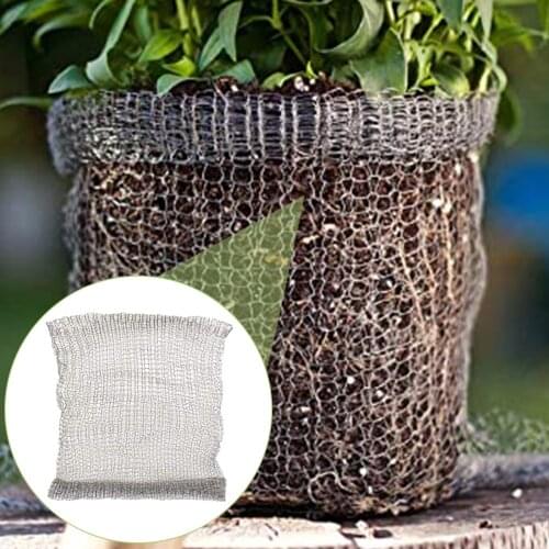1Pack Root Protector Wire Baskets(304 Stainless Steel) Root Guard Heavy Duty Gopher Wire Baskets Filter Woven Metal Mesh Bag