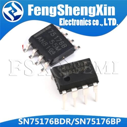 10-50)pcs SN75176BDR SOP8 SN75176BP DIP-8 SN75176B SOP SN75176 SOP-8 75176B SMD SN65176BDR 65176B 75176B SN65176B IC chips