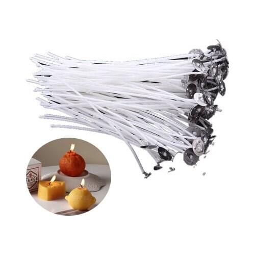 2.6-20cm 100pcs Candle Wicks Pure Cotton for DIY Epoxy Resin Mold Jewelry Making Tools For Party Home Decoration