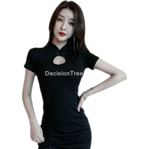 2021 chinese dress sexy cheongsam daily beautiful short qipao dress dress woman chinese silk qipao dress elegant party dress