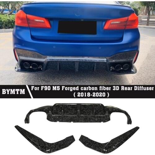 3D-Style Bumper Forged carbon fiber Rear Diffuser For BMW F90 M5