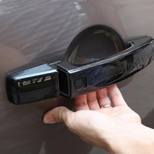 8Pcs of Silver/Black/Mirror Chrome Car Door Handle Cover Trim Sticker For Range Rover Sport 2008-2013 Accessories Car Styling