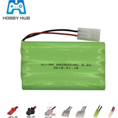 9.6v 2800mah NiMH Battery for RC toys car boats gun train truck lighting facilities RC TOYS NI-MH aa 9.6v AA battery pack