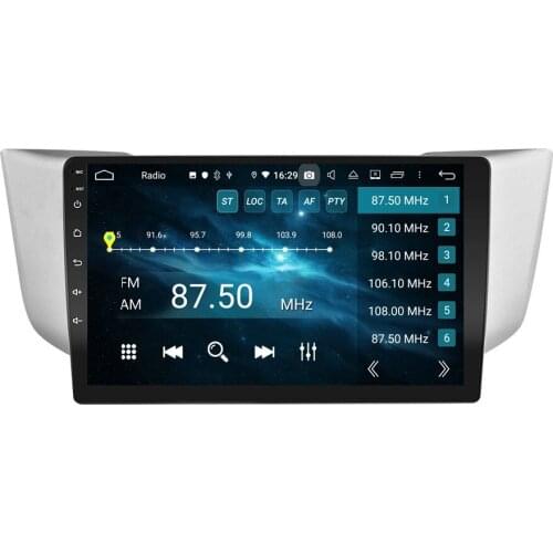 CarPlay & Android Auto DSP 1 din 9" PX6 Android 10 Car Radio DVD GPS Video Player WIFI for Lexus RX300 RX330 RX350 2003-2010