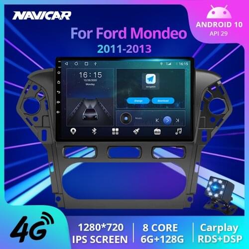 NAVICAR 2Din Android10.0 Car Radio For Ford Mondeo Wins 2011-2013 Auto Radio GPS Navigation Stereo Receiver DSP Car Receiver IGO