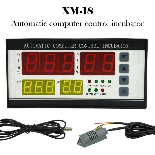 220V XM-18 Controller Hatchery Machine Digital Temperature Humidity Automatic Incubator Controller Egg Brooder Accessories