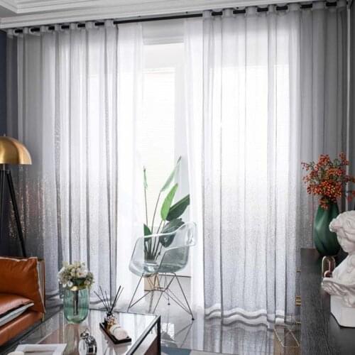 Glitter Sequin Backdrop Curtains Luxury Galaxy Starry Sky Simi Sheer Light-filtering Drapes for Living Room Bedroom Decor TJ3988