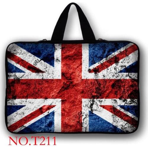 UK Flag 14 Laptop Sleeve Carry Case For Macbook Pro Acer Swift 1 Dell 13.3 13 12 11.6 15 15.6 15.4 10 17 Laptop Bags Case