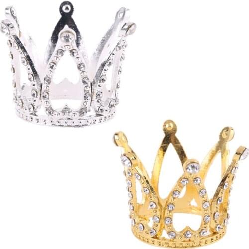 Baby Crown Photo Photography Props Headband Ring Mini Decoration Newborn Girls Princess Gold Silver Luxury Fashion Memorial Birt