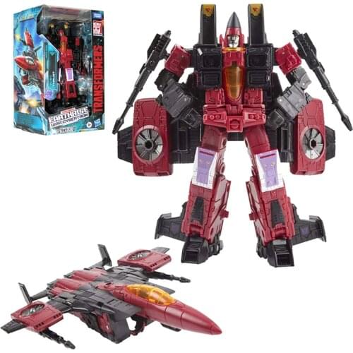 Hasbro Transformers Toys Generations War for Cybertron Earthrise WFC-E26 Voyager Class Decepticon Thrust Action Figure Model