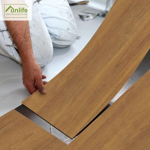 Funlife® 20x300cm Cedar Wood Ground Floor Sticker PVC Waterproof Wall Sticker for Bedroom Bathroom Kitchen Furniture Home Decor