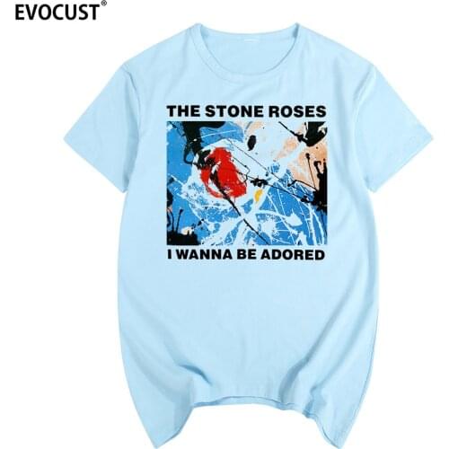 The Stone Roses I Wanna Be Adored T-shirt Cotton Men T shirt New TEE TSHIRT Womens unisex Fashion