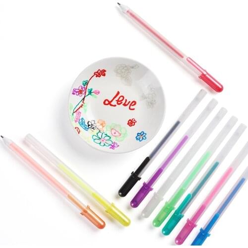 3D Glossy Jelly Ink Pen Set DIY Highlighters rotuladores lettering, Waterproof scrapbooking белая ручка canetas gel art supplies