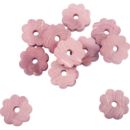 20 Pack Cedar Wood Rings, Aromatic Cedar Blocks,Natural Wood Hangers for Closets and Drawers, Clothes Storage Protector