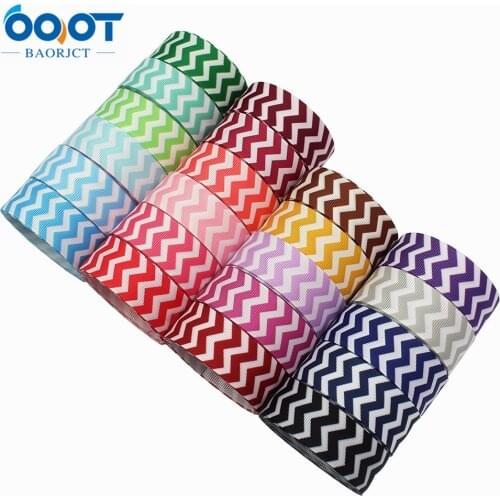 L-20829-888 ,7/8"(22mm) 10yards/lot Solid color wave Printed grosgrain Ribbons,Wedding party Gift wrap DIY handmade materials