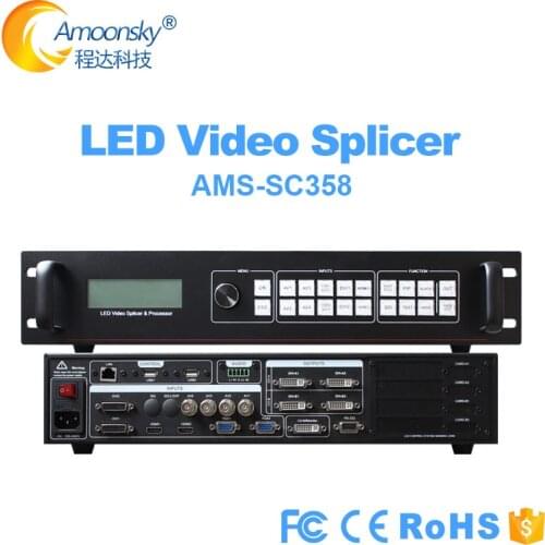 Linsn ts802d sending card 4k led splicing processor SC358 compare listen vp9000 video wall controller for p4 led panel cabinet