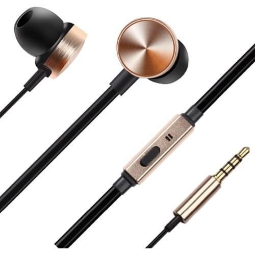 In-Ear Earphone Metal Headphones Stereo Headset Heavy Bass Sound With Microphone for Samsung Huawei Xiaomi Auriculares 1.2M
