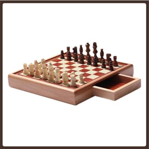 International Portable Chess Professional Original Medieval High Quality Chess Pieces Wood Board Jogo De Xadrez Entertainment