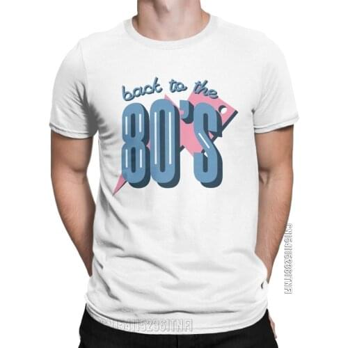 Back To 80s T-Shirt Rsalkb2smkd T Shirts Men Cotton Vintage T-Shirt Crewneck Tees Classic Short Sleeve Clothes Summer