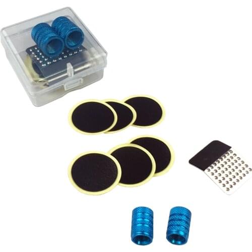 1Set Cycling Bicycle Bike Race Fast Quick Repair Fix Kit Flat Rubber Tire Tyre Tube Patch Mend Glueless Patch Kit tools Portable