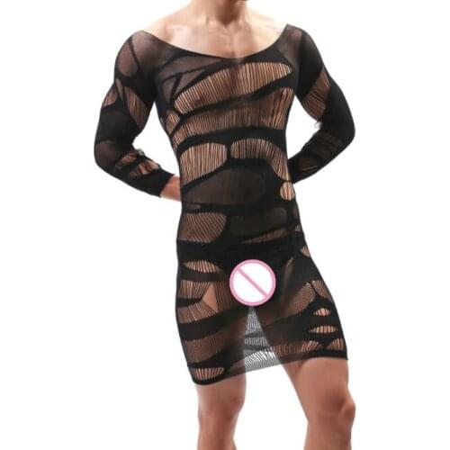 Male Erotic Lingerie Sleepwear new Mens Sexy Hot Erotic Body dress Porno Babydoll Lingerie for Husband Underwear Sexy Nightwear