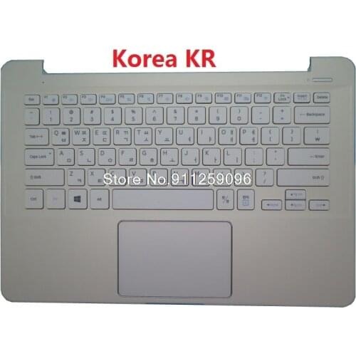 Laptop PalmRest&keyboard For Samsung NP910S3L 910S3L Korea KR English US BA98-00645B BA98-00645A With Touchpad Speaker New