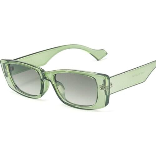 Small Square Sunglasses Women Brand Designer Sun Glasses Female Fashion Green Eyewear Ladies Traveling Style Oculos De Sol