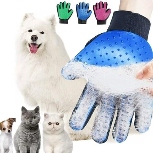 Cat Glove Cat Grooming Glove Pet Brush Glove for Cat Dog Hair Remove Brush Dog Deshedding Cleaning Combs Massage Gloves