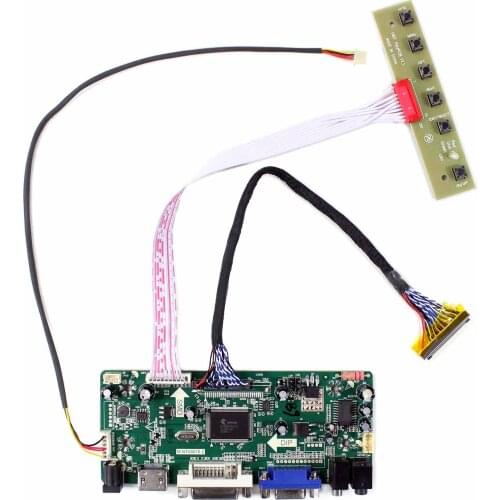HD MI DVI VGA LCD Controller Board For 15.6"G156BGEG156XW01 V2 1366x768 LCD Panel