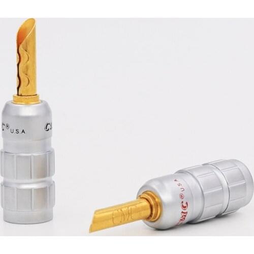 VB416G Gold plated Banana speaker connectors Banana jack audio cable connectors